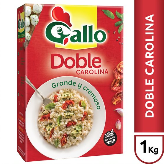 ARROZ DOBLE CAROLINA ESTUCHE GALLO 1000g