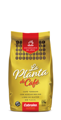 CAFÉ TORRADO CON AZUCAR MOLIDO LA PLANTA 500g