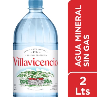 AGUA MINERAL SIN GAS VILLAVICENCIO 2000ml