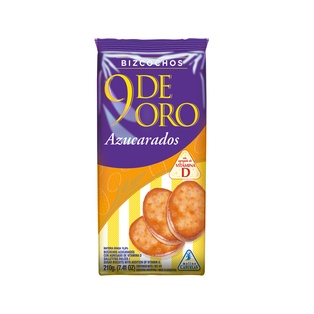 BIZCOCHOS AZUCARADOS 9 DE ORO 210g