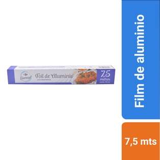 ROLLO DE ALUMINIO CARREFOUR 28 CM. X 7.5m2