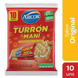 TURRON OBLEA DE MANI ARCOR 250g