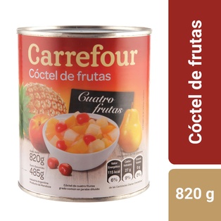 COCTEL DE 5 FRUTAS CARREFOUR 820g