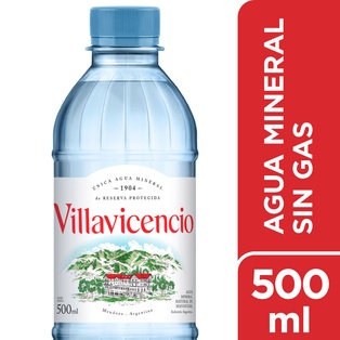 AGUA MINERAL SIN GAS VILLAVICENCIO 500ml