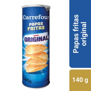 PAPAS FRITAS CLASICAS CARREFOUR TUBO 140g