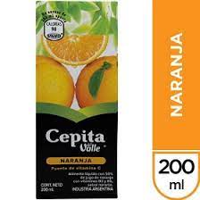 JUGO NATURAL DE NARANJA CEPITA 200ml