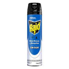 MATA MOSCAS MOSQUITOS SIN OLOR RAID 380ml