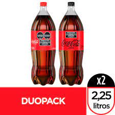 PACK GASEOSA COCA COLA ORIGINAL 2250ml+ COCA COLA ZERO 2250ml